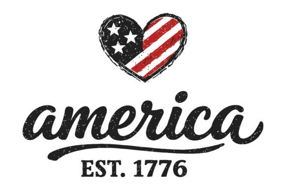 America Est 1776 Vintage Design for Graphics & T-Shirt Designs