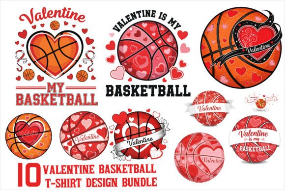 Basketball T-Shirt Design Bundle Graphics