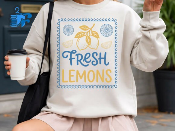 Fresh Lemons Summer SVG: Graphics for T-Shirt Designs