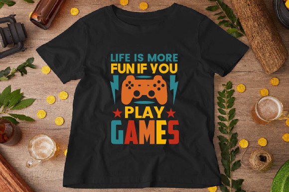 Game Design Graphics for T-Shirt Designs