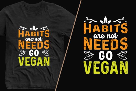 Go Vegan Graphics for T-Shirt Designs
