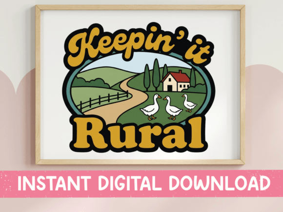 Keepin It Rural Graphics for T-Shirt Designs