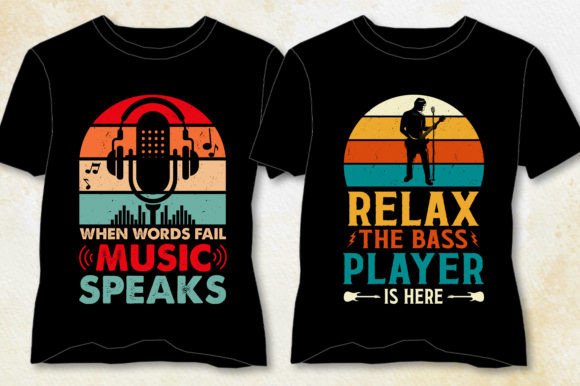Music Lover T-Shirt Design Bundle Graphics
