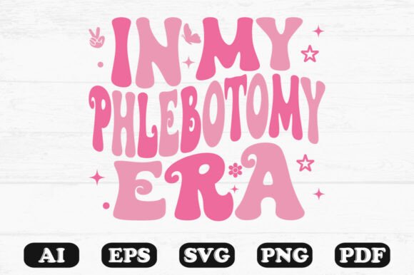 Phlebotomy Era Retro Graphics for T-Shirt Designs