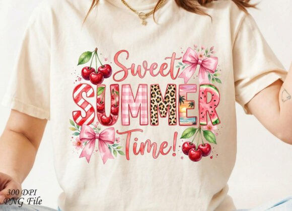 Retro Sweet Summer Time SVG Design PNG for Graphics