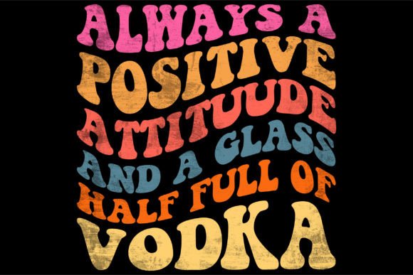 Retro, Wavy, Groovy Design for Graphics and T-Shirt Designs