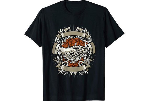 Rose Axe Graphic: Bold T-Shirt Designs