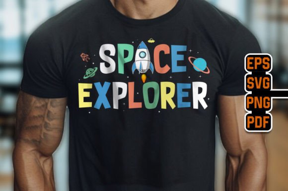 Space Explorer Graphics for T-Shirt Designs