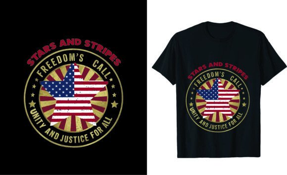 Stars and Stripes Graphics for T-Shirt Designs